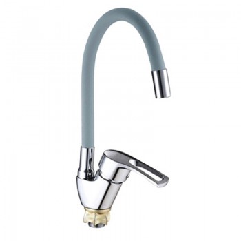 MIXXUS YUB4-181 REFLECTOR GRAY Змішувач для кухні з силік. виливом (кол. вил. сірий) (10 шт/ящ)
