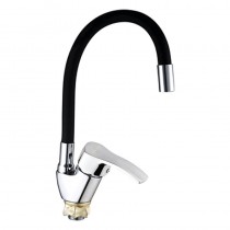 MIXXUS YUB4-279 REFLECTOR BLACK Змішувач для кухні з силік. виливом (кол. вил. чорний) (10 шт/ящ)