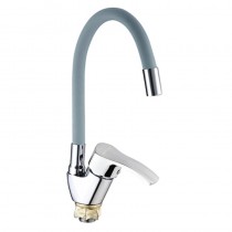 MIXXUS YUB4-279 REFLECTOR WHITE Змішувач для кухні з силік. виливом (кол. вил. білий) (10 шт/ящ)