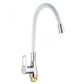 MIXXUS SOP4-045 REFLECTOR WHITE Змішувач для кухні з силік. виливом (кол. вил. білий) (10 шт/ящ) MIXXUS SOP4-045 REFLECTOR WHITE Змішувач для кухні з силік. виливом (кол. вил. білий) (10 шт/ящ)