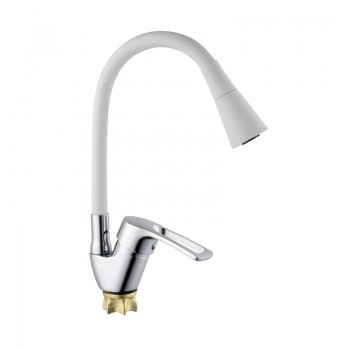 CHAMPION YUB 011-181 (NUT) REFL.WHITE Змішувач для кухні з силік. виливом (кол.вил.білий) (10 шт/ящ) CHAMPION YUB 011-181 (NUT) REFL.WHITE Змішувач для кухні з силік. виливом (кол.вил.білий) (10 шт/ящ)