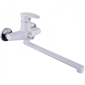 PLAMIX CEZAR-006 EURO SET White Змішувач для ванни (з шлангом, лійкою та кронштейном) (20 шт/ящ) PLAMIX CEZAR-006 EURO SET White Змішувач для ванни (з шлангом, лійкою та кронштейном) (20 шт/ящ)
