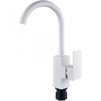 PLAMIX KUBUS-011 SET White Змішувач для кухні (з підведенням) (20 шт/ящ)