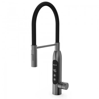 MIXXUS Electra 570-EF GRAPHITE Водонагр.3,4kW проточн.,НЕРЖ,З ІНД.ТЕМП.,РЕФЛ.вилив,на мийку(10шт/ящ)