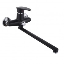 PLAMIX CEZAR-006 EURO SET Matte black Змішувач для ванни (з шлангом, лійкою та кроншт.) (20 шт/ящ) PLAMIX CEZAR-006 EURO SET Matte black Змішувач для ванни (з шлангом, лійкою та кроншт.) (20 шт/ящ)