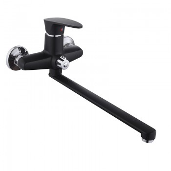 PLAMIX CEZAR-006 EURO SET Matte black Змішувач для ванни (з шлангом, лійкою та кроншт.) (20 шт/ящ) PLAMIX CEZAR-006 EURO SET Matte black Змішувач для ванни (з шлангом, лійкою та кроншт.) (20 шт/ящ)