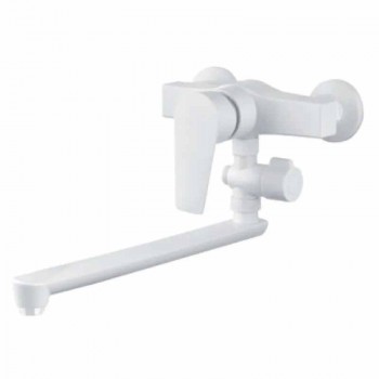 PLAMIX OSCAR-006 SET WHITE (зі шлангом, лійкою та кронштейном) (24 шт/ящ)