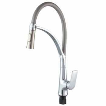 PLAMIX LUCAS-017 SET CHROME REFL.GREY Змішувач для кухні (з підведенням) (16 шт/ящ)