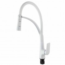 PLAMIX LUCAS-017 SET WHITE REFL.WHITE Змішувач для кухні (з підведенням) (16 шт/ящ)