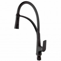 PLAMIX LUCAS-017 SET BLACK REFL.BLACK Змішувач для кухні (з підведенням) (16 шт/ящ)