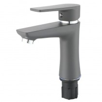 PLAMIX OSCAR-001 GRAPHITE Змішувач для умивальника (без підведення) (Колір графіт) (30 шт/ящ)