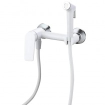 PLAMIX LUCAS-222 SET WHITE Змішувач для гігієнічного душу(з шлангом та лійкою)(Колір білий)(30шт/ящ)