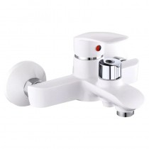 PLAMIX RODRI-009 EURO SET WHITE Змішувач для ванни (з шлангом, лійкою та кронштейном) (10 шт/ящ)