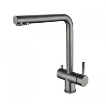 ZERIX LUX-021 GRAPHITE Зміш.для кух. з нерж. сталі SUS304 з вих.для пит.води (кол.графіт) (10 шт/ящ) ZERIX LUX-021 GRAPHITE Зміш.для кух. з нерж. сталі SUS304 з вих.для пит.води (кол.графіт) (10 шт/ящ)