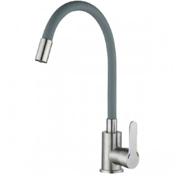 ZERIX DAX-011 REFL.GRAY Змішувач для кухні з силік.вил. з нерж.сталі SUS304 (кол. сірий) (10 шт/ящ) ZERIX DAX-011 REFL.GRAY Змішувач для кухні з силік.вил. з нерж.сталі SUS304 (кол. сірий) (10 шт/ящ)