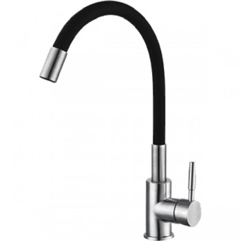 ZERIX LUX-011 REFL.BLACK Зміш. для кухні з силік. вил. з нерж. сталі SUS304 (кол.чорний) (10 шт/ящ) ZERIX LUX-011 REFL.BLACK Зміш. для кухні з силік. вил. з нерж. сталі SUS304 (кол.чорний) (10 шт/ящ)
