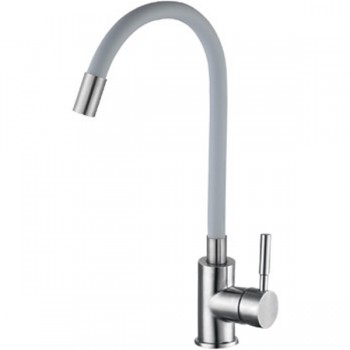 ZERIX LUX-011 REFL.GRAY Зміш. для кухні з силік. вил. з нерж. сталі SUS304 (кол. сірий) (10 шт/ящ) ZERIX LUX-011 REFL.GRAY Зміш. для кухні з силік. вил. з нерж. сталі SUS304 (кол. сірий) (10 шт/ящ)