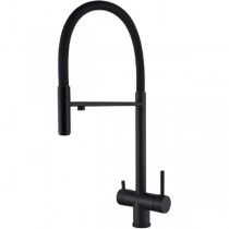 ZERIX KIT-021 BLACK REFL.BLACK Зміш.для кух.з сил.вил. з н.ст.SUS304 з вих.для пит.води (10 шт/ящ)