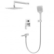 KOER KB-66009-04 Душова система вбудована, 3 функціі (Колір хром+білий) (4 шт/ящ)