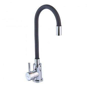 MIXXUS SUS-011 CHROME REFL.BLACK Зміш. для кухні з силік. вил. з нерж. сталі (вил.чорний)(10 шт/ящ) MIXXUS SUS-011 CHROME REFL.BLACK Зміш. для кухні з силік. вил. з нерж. сталі (вил.чорний)(10 шт/ящ)