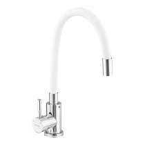 MIXXUS SUS-011 CHROME REFL.WHITE Зміш. для кухні з силік. вил.з нерж. сталі (вил.білий)(10 шт/ящ) MIXXUS SUS-011 CHROME REFL.WHITE Зміш. для кухні з силік. вил.з нерж. сталі (вил.білий)(10 шт/ящ)