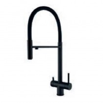 ZERIX KIT-021 GRAPHITE REFL.BLACK Зміш.для кух.з сил.вил. з вих.для пит.води з н.ст.SUS304(10 шт/ящ)