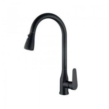 ZERIX PUL-014 BLACK Зміш. для кухні з висувною лійкою з нерж. сталі SUS304 (кол. чорний) (10 шт/ящ) ZERIX PUL-014 BLACK Зміш. для кухні з висувною лійкою з нерж. сталі SUS304 (кол. чорний) (10 шт/ящ)