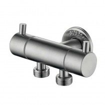 ZERIX VAL-13-1/2x1/2x1/2 Кран для підключення сантехприладів з нерж. сталі SUS304