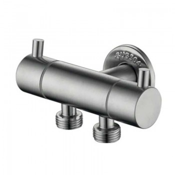 ZERIX VAL-13-1/2x1/2x1/2 Кран для підключення сантехприладів з нерж. сталі SUS304 ZERIX VAL-13-1/2x1/2x1/2 Кран для підключення сантехприладів з нерж. сталі SUS304