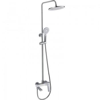 MIXXUS PREMIUM DERBY 009-J WHITE-CHROME Душова колона зі змішувачем (4 шт/ящ) MIXXUS PREMIUM DERBY 009-J WHITE-CHROME Душова колона зі змішувачем (4 шт/ящ)