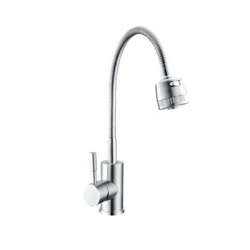 CHAMPION SUS-011 CHROME REFLECTOR Змішувач для кухні з рефл. виливом з нерж. cталі (10 шт/ящ)