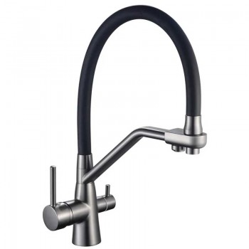 MIXXUS PREMIUM SENNA 021 GRAPHITE Змішувач для кухні з вих. для питної води (Колір графіт)(10 шт/ящ)