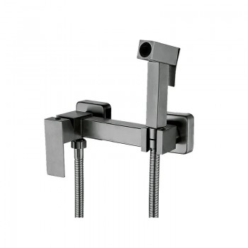 MIXXUS KUB-222 GRAPHITE Змішувач настінний з гігієнічн. душем з нерж.ст.SUS304(кол.графіт)(12 шт/ящ) MIXXUS KUB-222 GRAPHITE Змішувач настінний з гігієнічн. душем з нерж.ст.SUS304(кол.графіт)(12 шт/ящ)