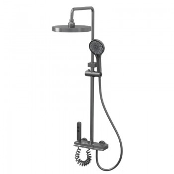CHAMPION PBD-009-J GRAPHITE Душ.колона зі зміш.з КНОП.ПЕРЕМИК.з алюм.,4 реж.(Колір графіт) (6 шт/ящ) CHAMPION PBD-009-J GRAPHITE Душ.колона зі зміш.з КНОП.ПЕРЕМИК.з алюм.,4 реж.(Колір графіт) (6 шт/ящ)