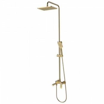 MIXXUS PREMIUM DALI 009-J BRUSHED GOLD Душова колона зі змішувачем (колір мат. золото) (4 шт/ящ) MIXXUS PREMIUM DALI 009-J BRUSHED GOLD Душова колона зі змішувачем (колір мат. золото) (4 шт/ящ)