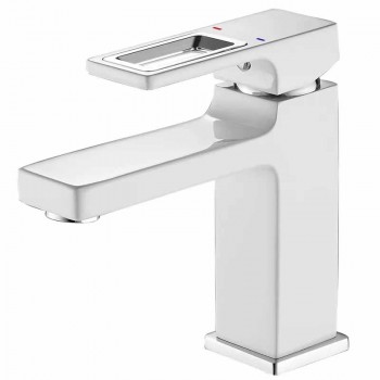 MIXXUS PREMIUM DANTE 001 (NUT) WHITE-CHROME Змішувач для умивальника (кол. білий + хром) (10 шт/ящ) MIXXUS PREMIUM DANTE 001 (NUT) WHITE-CHROME Змішувач для умивальника (кол. білий + хром) (10 шт/ящ)