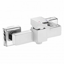MIXXUS PREMIUM DANTE 003 WHITE-CHROME Змішувач для душ. кабіни (кол. білий + хром) (10 шт/ящ)