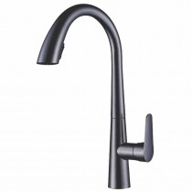 MIXXUS PREMIUM WARTA 014 GRAPHITE Змішувач для кухні з висувним виливом (Колір графіт) (8 шт/ящ)