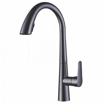 MIXXUS PREMIUM WARTA 014 GRAPHITE Змішувач для кухні з висувним виливом (Колір графіт) (8 шт/ящ) MIXXUS PREMIUM WARTA 014 GRAPHITE Змішувач для кухні з висувним виливом (Колір графіт) (8 шт/ящ)