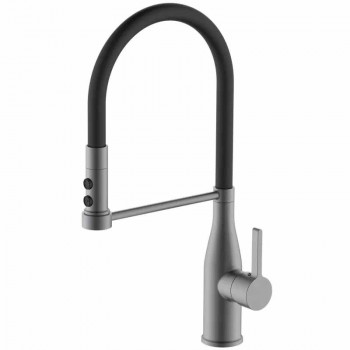 MIXXUS PREMIUM SUMMER 017 GRAPHITE REFL.BLACK Зміш.для кухні (Кол.графіт.+силік.вилив чорн.)(8шт/ящ) MIXXUS PREMIUM SUMMER 017 GRAPHITE REFL.BLACK Зміш.для кухні (Кол.графіт.+силік.вилив чорн.)(8шт/ящ)