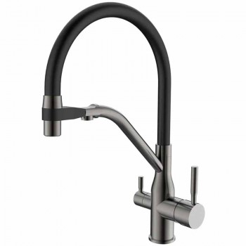 MIXXUS PREMIUM GRAVITY 021 GRAPHITE REFL.BLACK Зміш.для кухні (Кол.графіт.+силік.вилив чор.)(8шт/ящ) MIXXUS PREMIUM GRAVITY 021 GRAPHITE REFL.BLACK Зміш.для кухні (Кол.графіт.+силік.вилив чор.)(8шт/ящ)