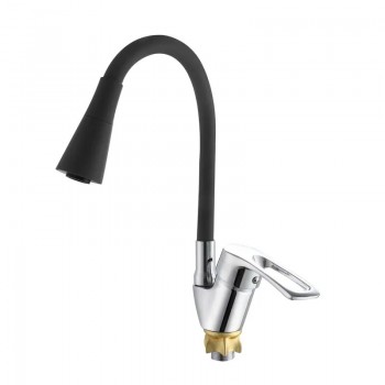ZERIX YUT 181 REFLECTOR BLACK Змішувач для кухні з силік. виливом (кол.вил.чорний) (10 шт/ящ) ZERIX YUT 181 REFLECTOR BLACK Змішувач для кухні з силік. виливом (кол.вил.чорний) (10 шт/ящ)