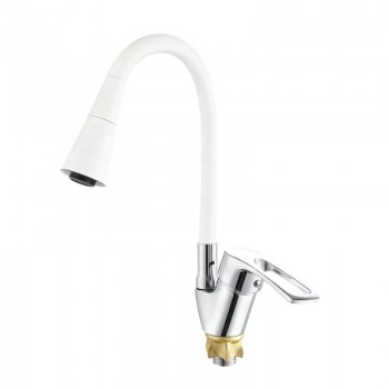 ZERIX YUT 181 REFLECTOR WHITE Змішувач для кухні з силік. виливом (кол.вил.білий) (10 шт/ящ) ZERIX YUT 181 REFLECTOR WHITE Змішувач для кухні з силік. виливом (кол.вил.білий) (10 шт/ящ)