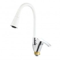 ZERIX YUT 279 REFLECTOR WHITE Змішувач для кухні з силік. виливом (кол.вил.білий) (10 шт/ящ) ZERIX YUT 279 REFLECTOR WHITE Змішувач для кухні з силік. виливом (кол.вил.білий) (10 шт/ящ)