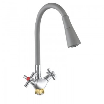 ZERIX TLT 722 REFLECTOR GRAY Змішувач для кухні з силік. виливом (кол.вил.сірий) (10 шт/ящ) ZERIX TLT 722 REFLECTOR GRAY Змішувач для кухні з силік. виливом (кол.вил.сірий) (10 шт/ящ)
