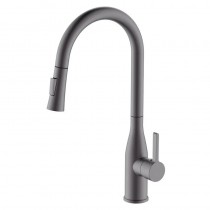 MIXXUS PREMIUM SUMMER 014 GRAPHITE Змішувач для кухні з висувним виливом (Колір графіт) (8 шт/ящ) MIXXUS PREMIUM SUMMER 014 GRAPHITE Змішувач для кухні з висувним виливом (Колір графіт) (8 шт/ящ)