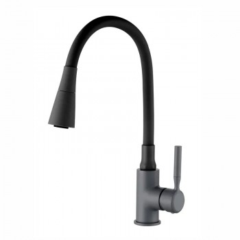 ZERIX ATRIUM-011-T GRAPHITE REFL.BLACK Зміш. для кухні (Колір графіт+силік.вилив чорний) (10 шт/ящ) ZERIX ATRIUM-011-T GRAPHITE REFL.BLACK Зміш. для кухні (Колір графіт+силік.вилив чорний) (10 шт/ящ)