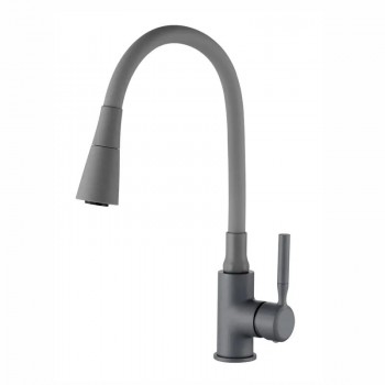 ZERIX ATRIUM-011-T GRAPHITE REFL.GRAY Зміш. для кухні (Колір графіт+силік.вилив сірий) (10 шт/ящ) ZERIX ATRIUM-011-T GRAPHITE REFL.GRAY Зміш. для кухні (Колір графіт+силік.вилив сірий) (10 шт/ящ)