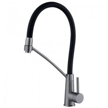 ZERIX FUL-017 GRAPHITE REFL.BLACK Зміш.для кух.з силік.вил.з нерж.сталі SUS304(кол.графіт)(10шт/ящ) ZERIX FUL-017 GRAPHITE REFL.BLACK Зміш.для кух.з силік.вил.з нерж.сталі SUS304(кол.графіт)(10шт/ящ)