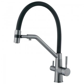 ZERIX MAG-021 GRAPHITE REFL.BLACK Зміш.для кух. з сил.вил.з н.ст.SUS304 з вих.для пит.води(10шт/ящ) ZERIX MAG-021 GRAPHITE REFL.BLACK Зміш.для кух. з сил.вил.з н.ст.SUS304 з вих.для пит.води(10шт/ящ)